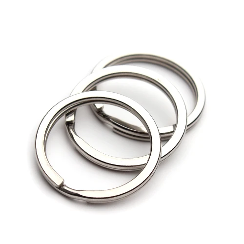 

20pcs Silver Tone 316L Stainless Steel Open Round Key Holder Split Rings Key Chain Key Rings Keyfob Accessories 23mm F2220