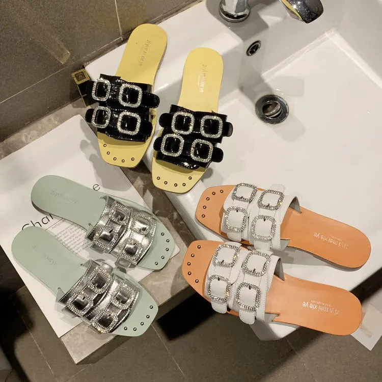 Летние женские тапочки повседневные пляжные шлепанцы Zapatos De Mujer домашние с