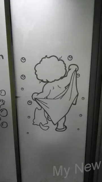 Happy bath Индивидуальный размер без клея стеклянная оконная пленка статическая цепляющаяся матовая ванная душевая комната Раздвижная Дверь Наклейка декоративная пленка