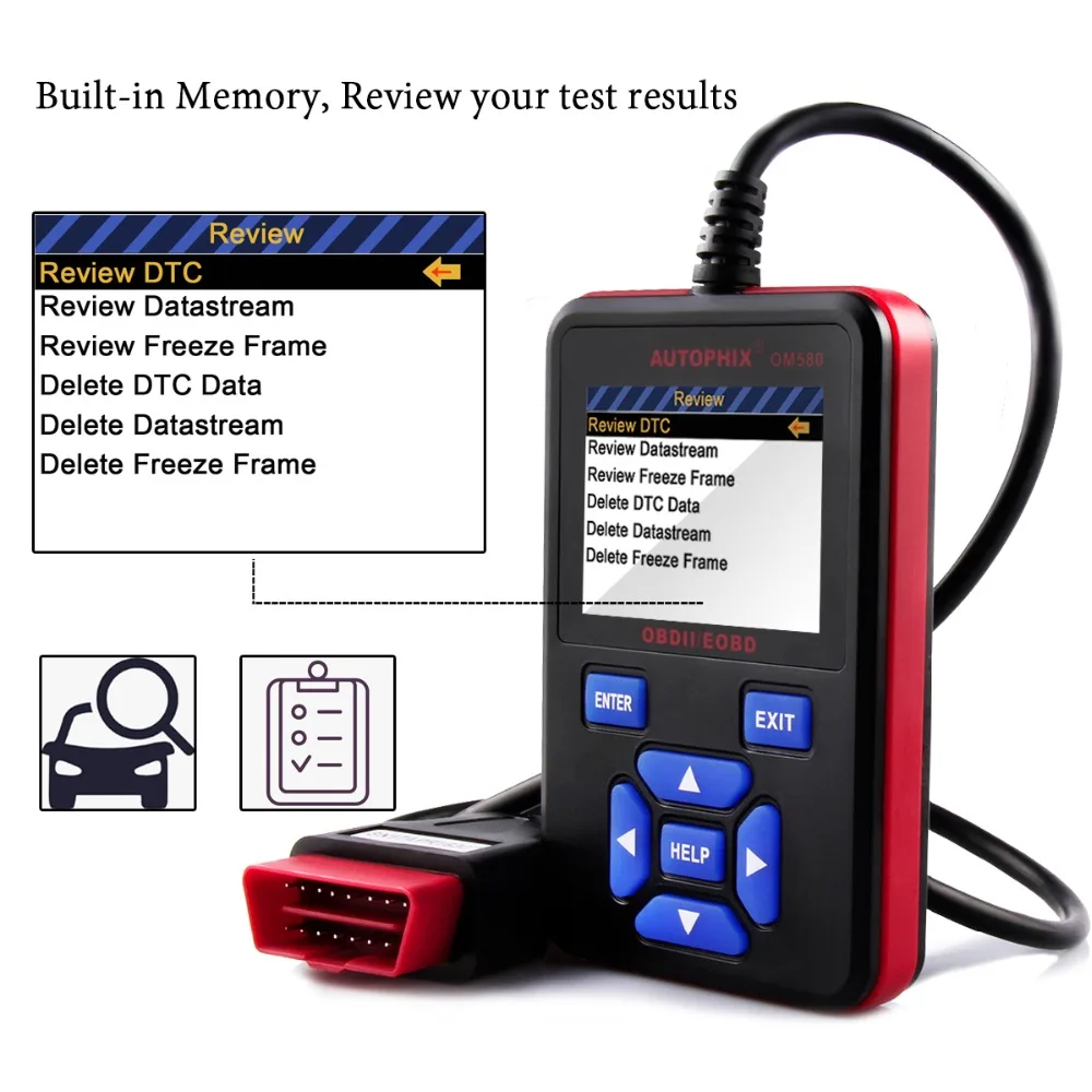 2019 OBD2 Автомобильный сканер Автосканер Autophix OM580 мульти функциональный ODB EOBD