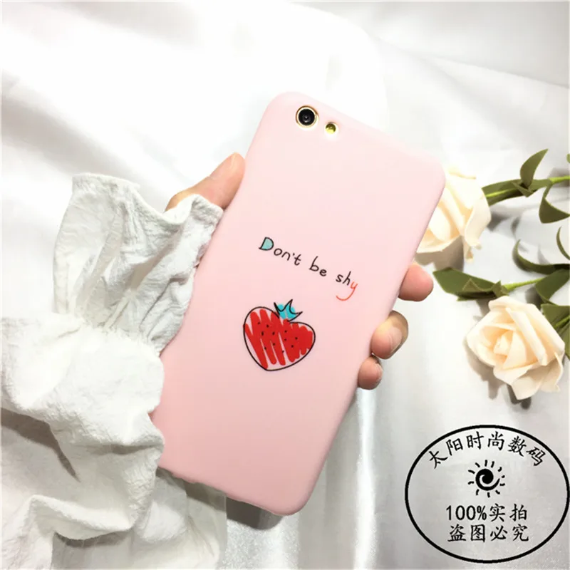 Симпатичный розовый клубника Роскошные Силиконовые Чехлы для мангала кожи чехол