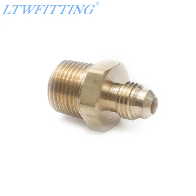 

LTWFITTING Brass 45 Degree Flare 1/4" OD x 3/8" Male NPT Connector Tube Fitting