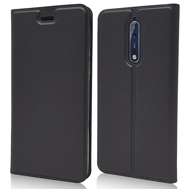Чехол книжка для Nokia X6 9 8 7 6 5 3 2 1 2.1 3.1 5.1 Plus 6.1 кожаный однотонный цвет в
