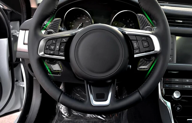 Углерода Волокно рулевое колесо весло Shifter расширение для Jaguar XF x250 x260 2009