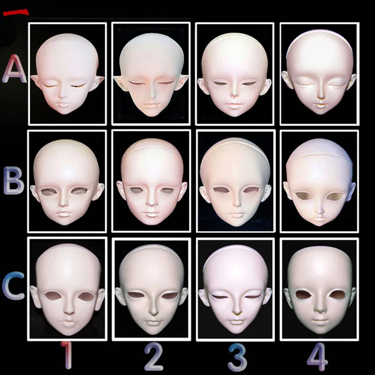 Высокое качество смола 1/3 BJD обычная головок 5 цвета | Игрушки и хобби