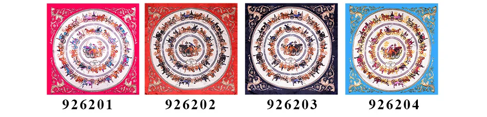 Винтажный шелковый шарф с цветочным принтом, Женский Бренд Foulard Femme Soie De Marque De Роскошная бандана Joker, большой квадратный шарф 90*90