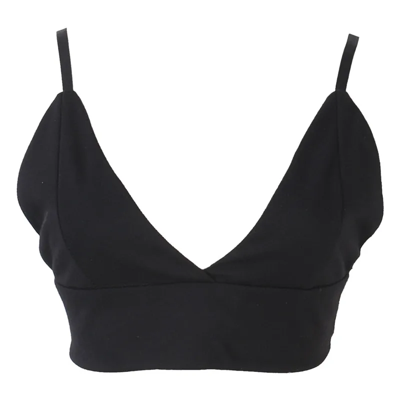 Женская сексуальная однотонная майка без рукавов с v образным вырезом и открытой