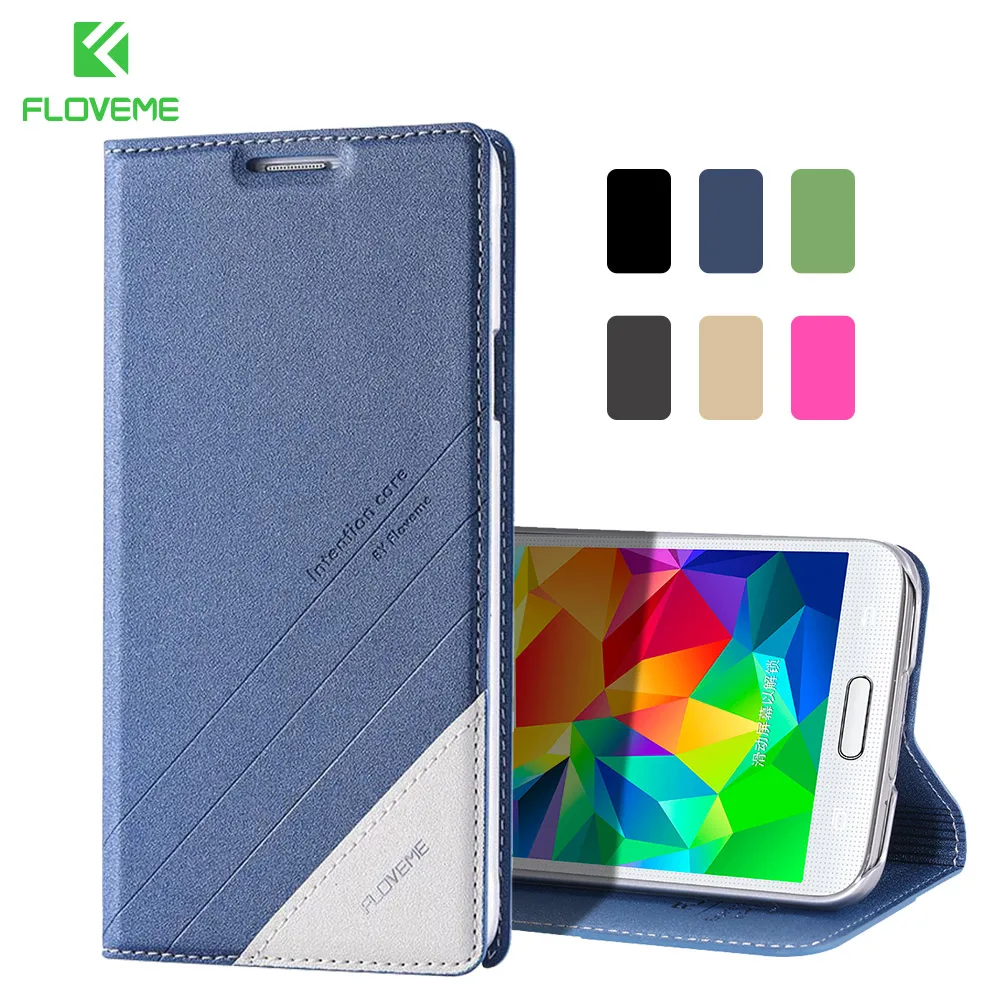 FLOVEME кожаный чехол для Samsung S8 Plus S7 Edge откидная крышка Galaxy S5 S6 Note 8 чехлы телефонов|case