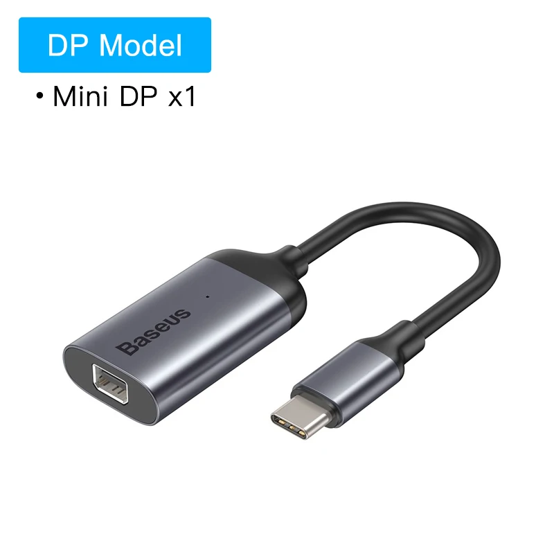 DP USB C HUB Baseus Мульти USB C концентратор USB 3,0 HDMI VGA USB разветвитель type C адаптер для MacBook Pro Аксессуары для ПК PD зарядка type C концентратор - Цвет: DP USB C HUB