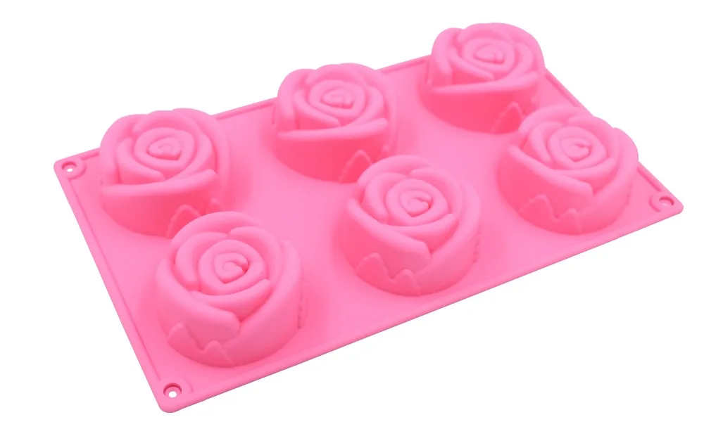 Новый цветок силиконовый в форме розы мыло инструмент для выпечки торта кекс