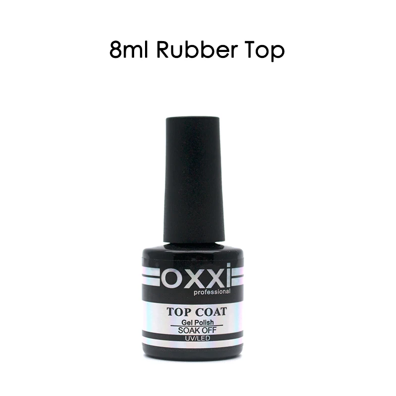 8ml-rubber top Oxxi яркий Гель-лак 8 мл Led УФ-гель для ногтей Полупостоянный Гибридный маникюрный лак для ногтей резиновое Базовое покрытие для ногтей - Цвет: 8ml-rubber top