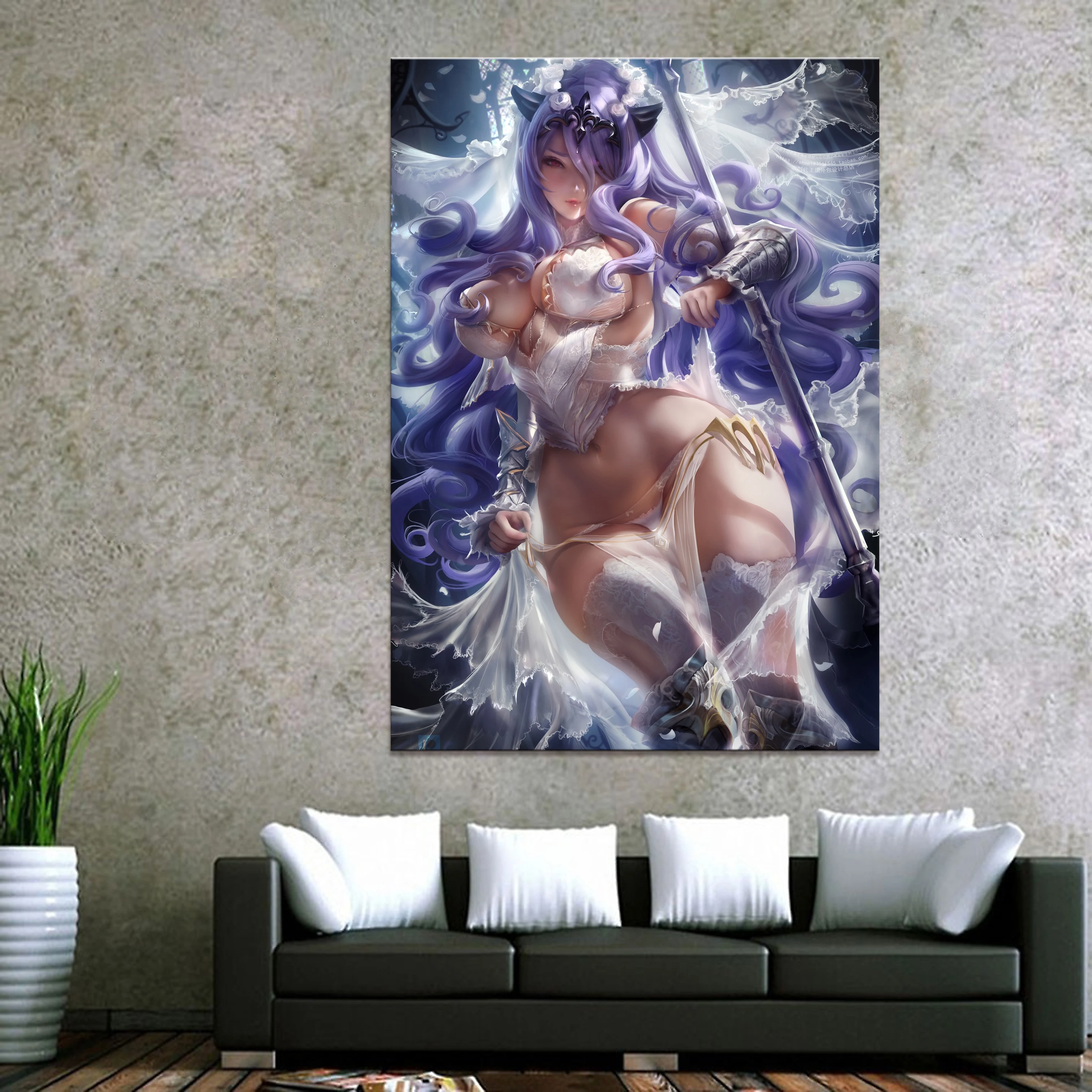 Домашний декор, холст, Fate Grand Order Raikou, 1 шт., аниме, сексуальная девушка, Арт, постер, принты, картина, украшение стены, живопись