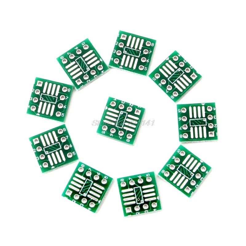 1 комплект 10 шт. адаптер SOP8 SSOP8 TSSOP8 К DIP8 переходник переплетенная плата Moudle PCB