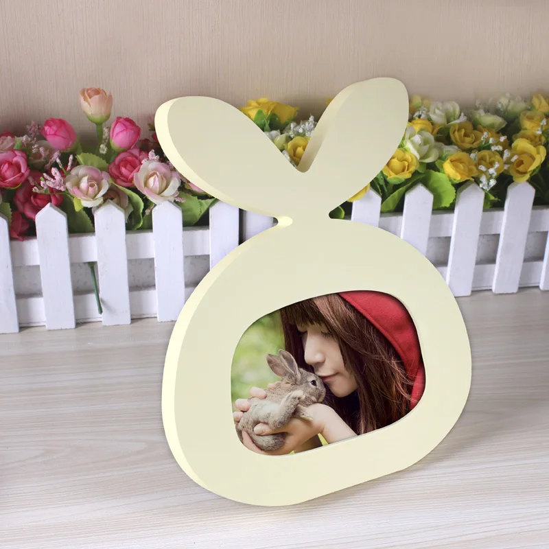 Sprout Yellow 5Inch " 5" " 7 дюймовая деревянная рама стол предметы домашнего интерьера детская маленькая резная Картина Декор дисплей прекрасная детская фоторамка - Цвет: Sprout Yellow 5Inch