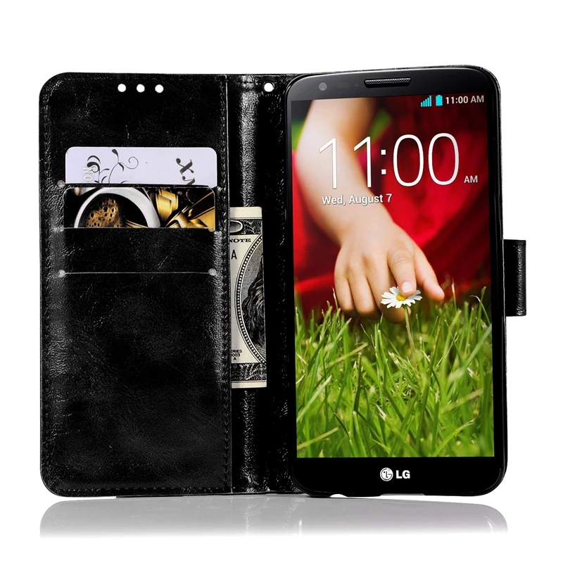 JYERAECOM Ретро флип чехол для LG X Мощность искусственная кожа + бумажник кремния K220ds
