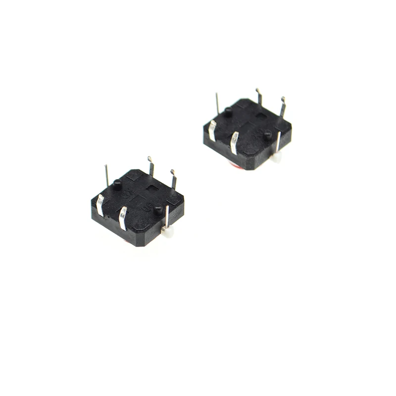 10 шт. 12x12x7.3мм 4PIN dip Такт кнопочный переключатель с красным светом led микро ключ
