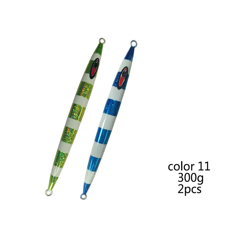 11 2PCS 300g Balleo 100 г 150 г 200 г 250 г 300 г 400 г светящаяся свинцовая рыба глубоководная металлическая джиг приманка в виде рыбной головы - Цвет: 11 2PCS 300g