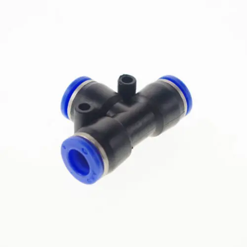 

(5) Pneumatic Plumbing Tube Fittings Push In Connectors Union Tee Tube 4mm