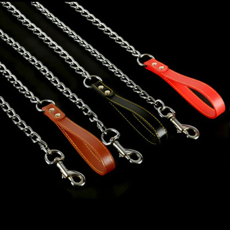 Поводок для собак из нержавеющей стали с антиукусом сверхпрочный Повседневный