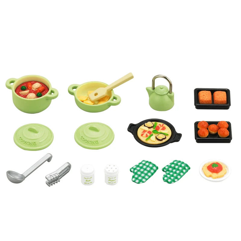Игрушечный набор для кукольного домика кулинарный приготовления пищи
