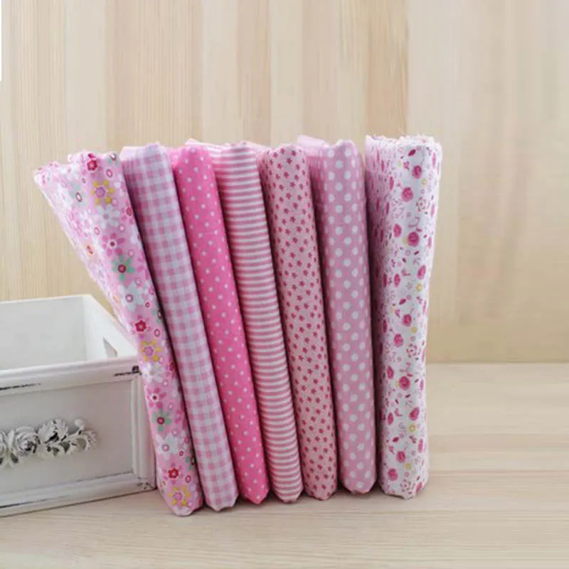 7 шт. 100% хлопковая ткань для лоскутного шитья зеленого цвета рукоделия войлока