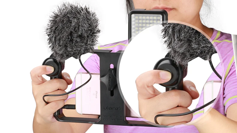 Ulanzi Bluetooth Selfie пульт дистанционного спуска затвора для iPhone X 7 plus samsung, пульт дистанционного управления камерой для телефона U-Rig Телефон Штатив монопод