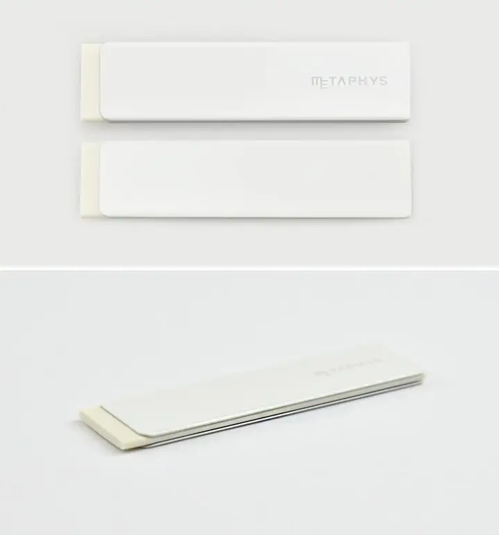 School Supplies Chewing Gum Style Thin Rubber Metal Case Pencil Eraser Stationery