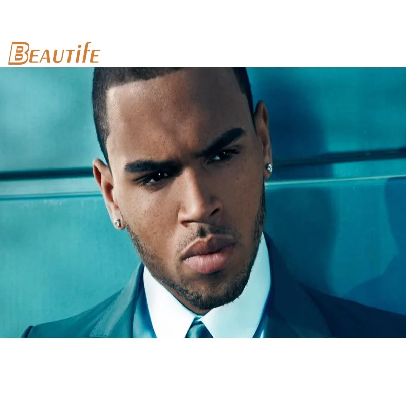 Новое поступление chris brown плакат ткань Шелковый украшения дома настенный