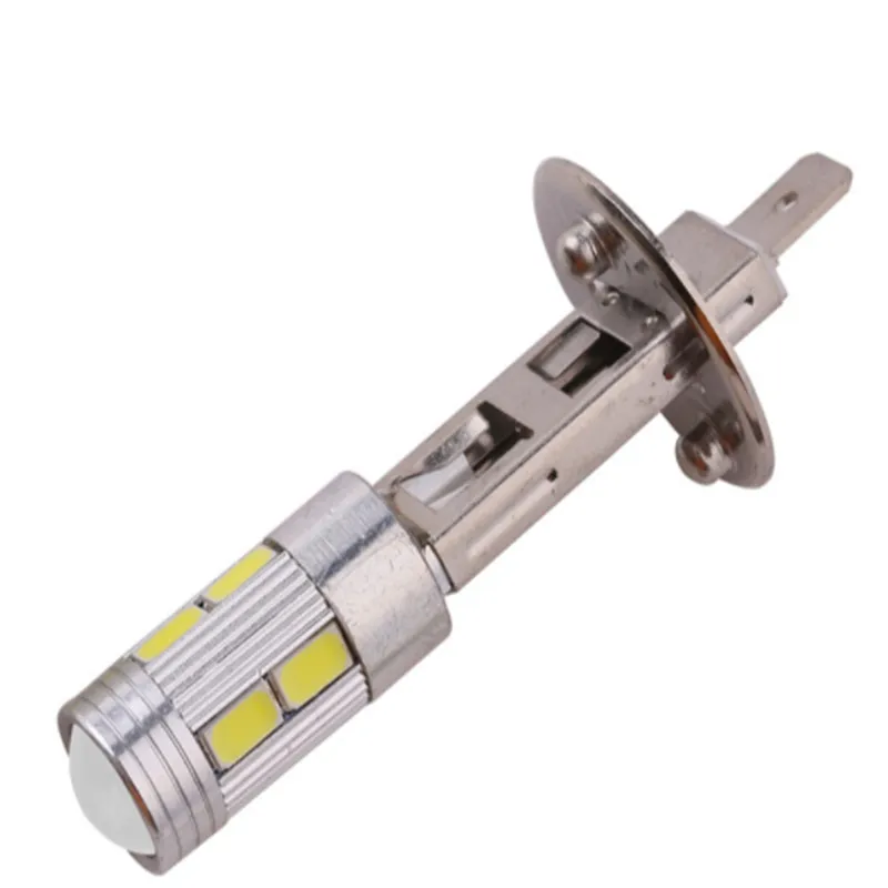 10 шт H1 H3 светодиодный фонарь 10smd ДРЛ Свет автомобиля 5630 5730 дневного автомобиля внешняя лампа лампы день дальнего 12 V 6000 K