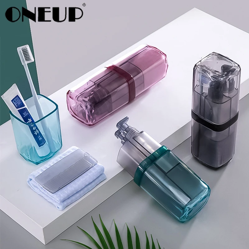 ONEUP портативный набор чашек для мытья зубной щетки зубная паста туалетные