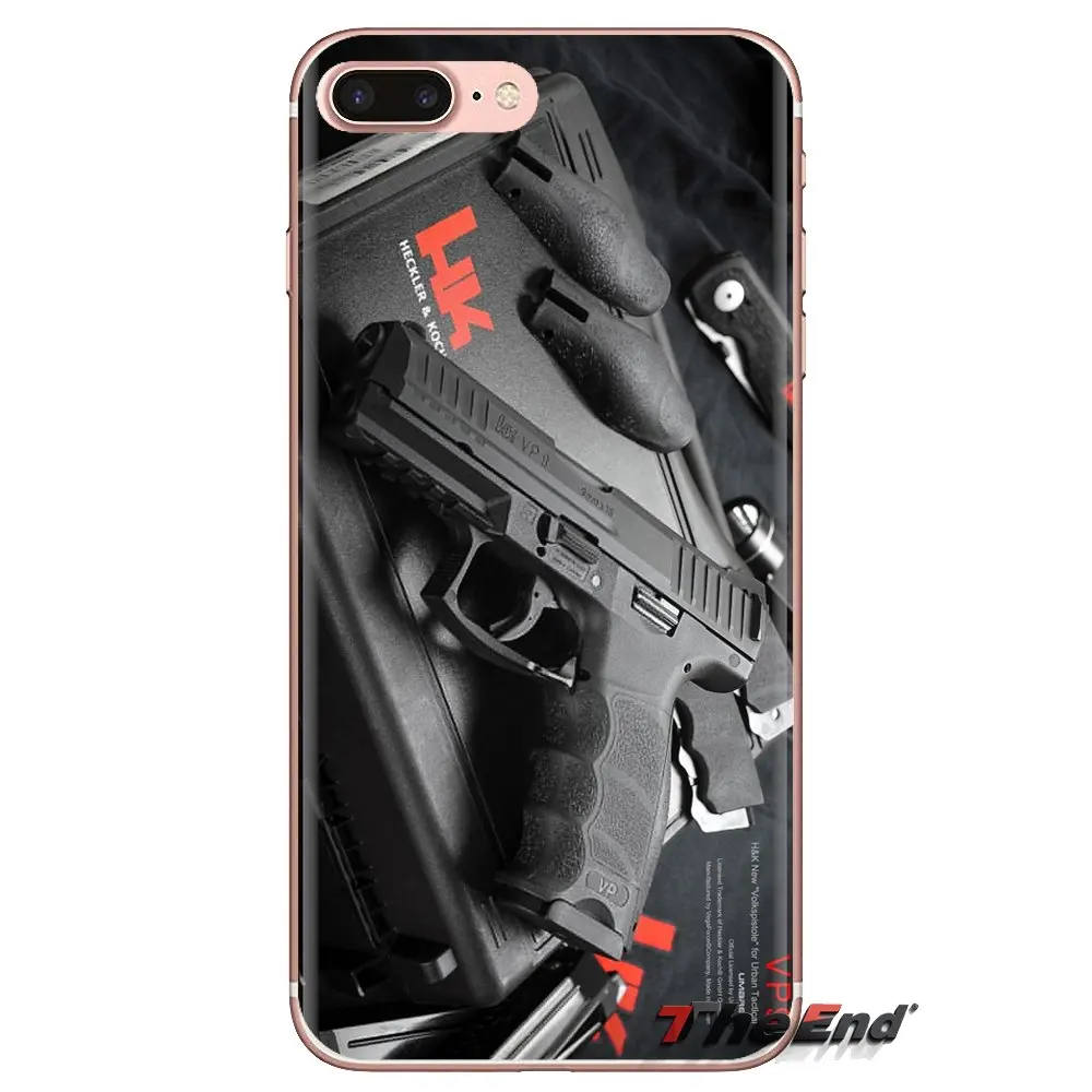 Мягкий чехол для Huawei G7 G8 P7 P8 P9 P10 P20 P30 Lite Mini Pro P Smart Plus 2017 2018 2019 с логотипом Heckler и Koch HK |