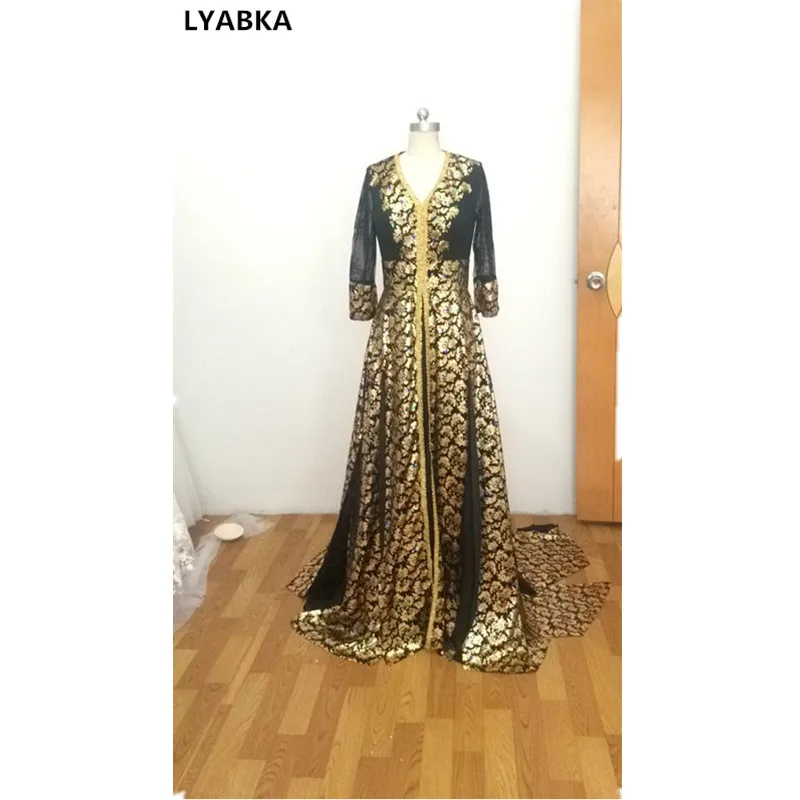 Дубаи Арабская одежда Восточный халат и v образной горловиной черная юбка