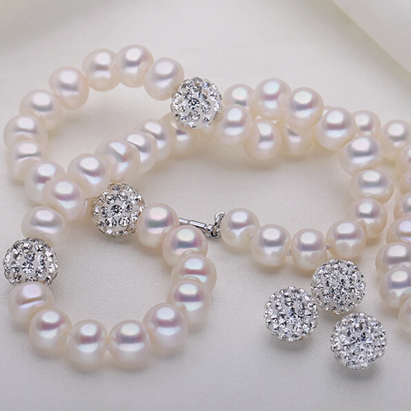 Ожерелье-чокер из серебра 100% пробы с натуральным пресноводным жемчугом |