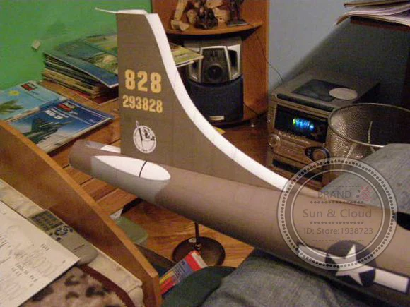 1:47 DIY 3D B29 sudraportress Bomber самолет Бумажная модель Сборка ручная работа игра-головоломка DIY детские игрушки Denki& Lin