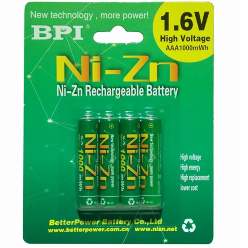 Аккумуляторная батарея nizn Ni-Zn aaa 1 6 в 8 шт./лот 5 МВтч | Электроника
