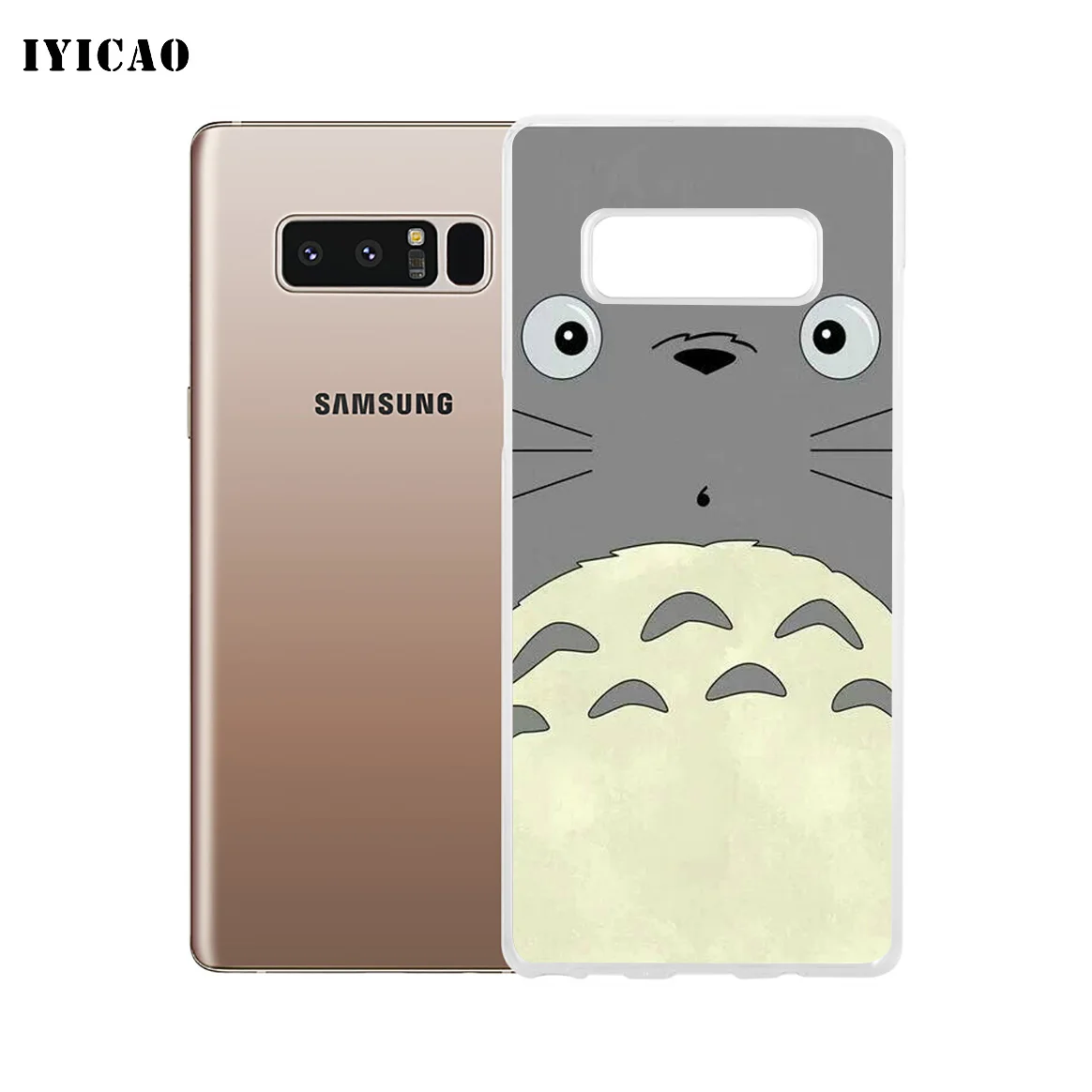 IYICAO милый мягкий силиконовый чехол для телефона Tonari no Totoro Samsung A5 A6 Plus A7 A8 A9 J3 J5 J7 Note 8