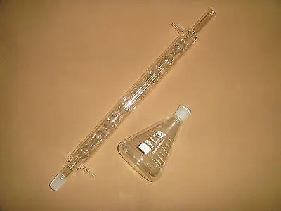 500 мл конический рефлюксный прибор с конденсатором и конической колбой