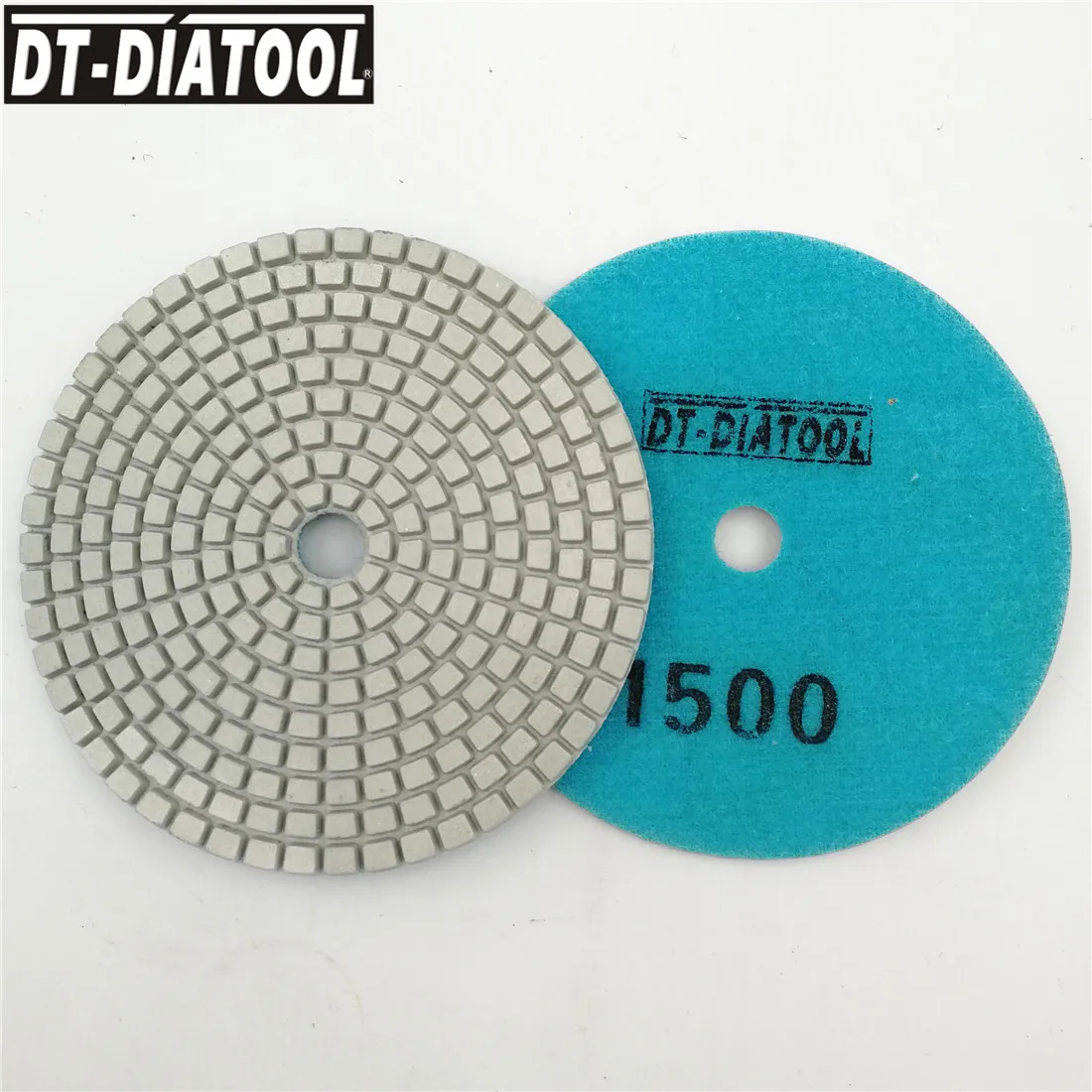 

DT-DIATOOL 10pcs Diamond Resin Bond Sanding Discs Polishing Pads #1500 Dia100mm for Marble & Granite &Polishing Tool 4inch