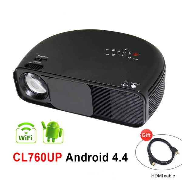 ALSTON CL760 Full HD lcd светодиодный проектор 3200 люмен 1080P Видеоигры ТВ домашний кинотеатр проектор Кино проектор SD AV USB HDMI - Цвет: Android Version