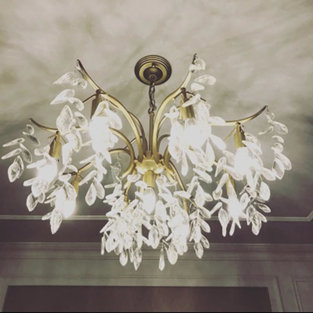 Современный хрустальный настенный светильник для гостиной|lustre cristal|crystal chandelier