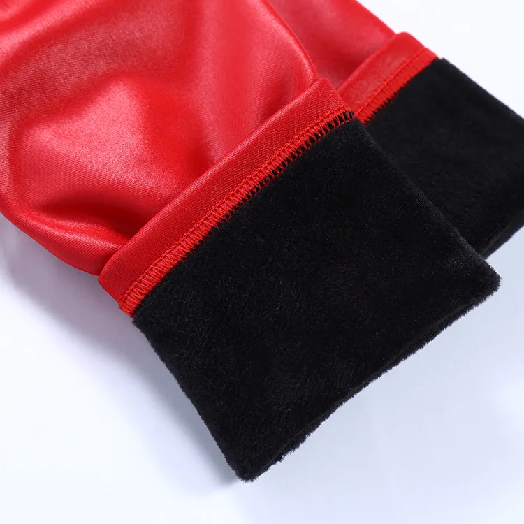 2020 осенне-зимние женские флисовые леггинсы из искусственной кожи | Мать и ребенок