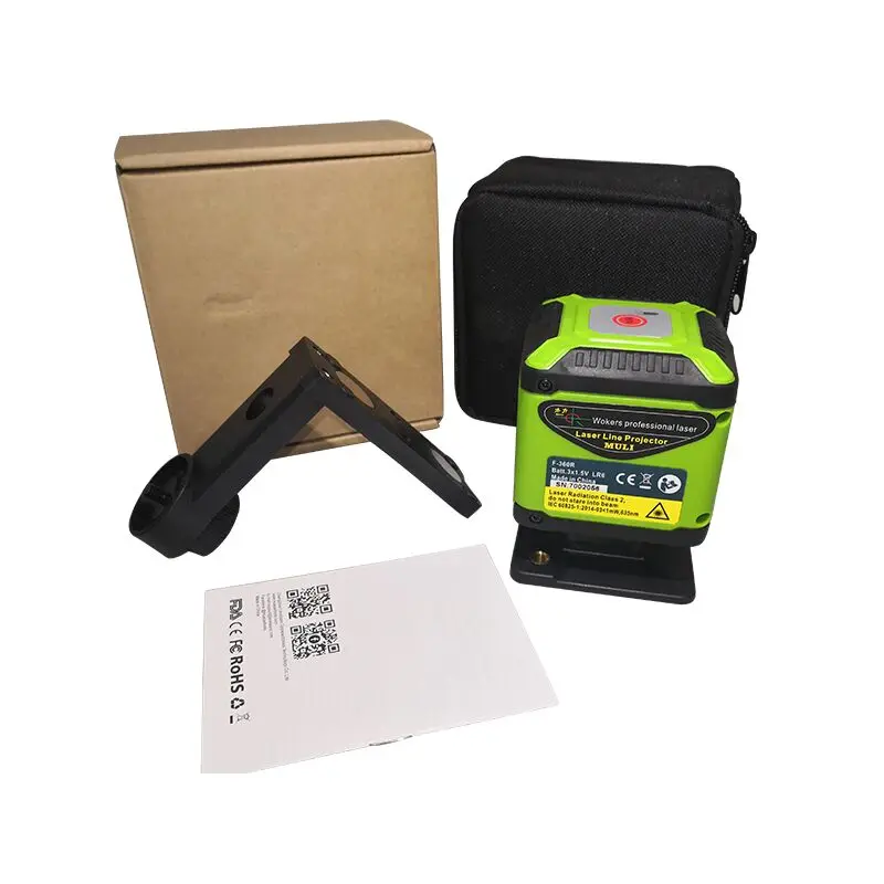 muli Portable 5 Lines Red Beam Floor Laser Level for Tile Laying Square Leveling Cross Line 360 Degrees Horizontal Cover | Инструменты