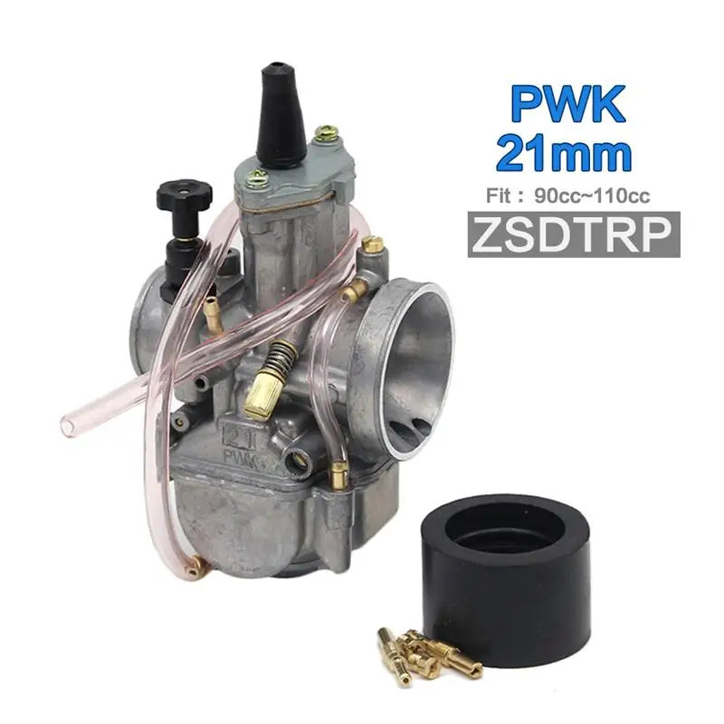 B-21mm Alconstar-21 24 26 28 30 32 34 мм серый серебристый мотоцикл PWK Карбюратор с power Jet Carb для 2 T/4 T двигатель для Kawasaki KTM EXC - Цвет: B-21mm