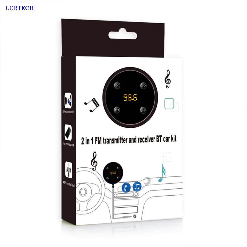 Bluetooth 3 0 fm-передатчик JRFC02 fm-радио AUX Интерфейс 5 мм аудио кабель автомобильный
