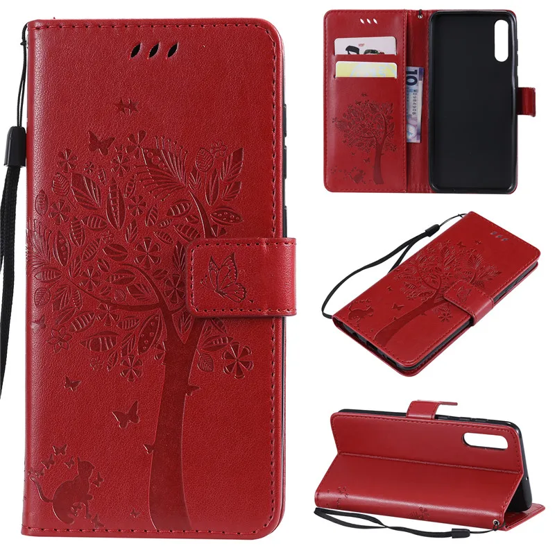 Leather Wallet Case for Samsung Galaxy A50 card slot holder stand flip silicone soft cover Samsung A50 Case A70 A40 A30 A20