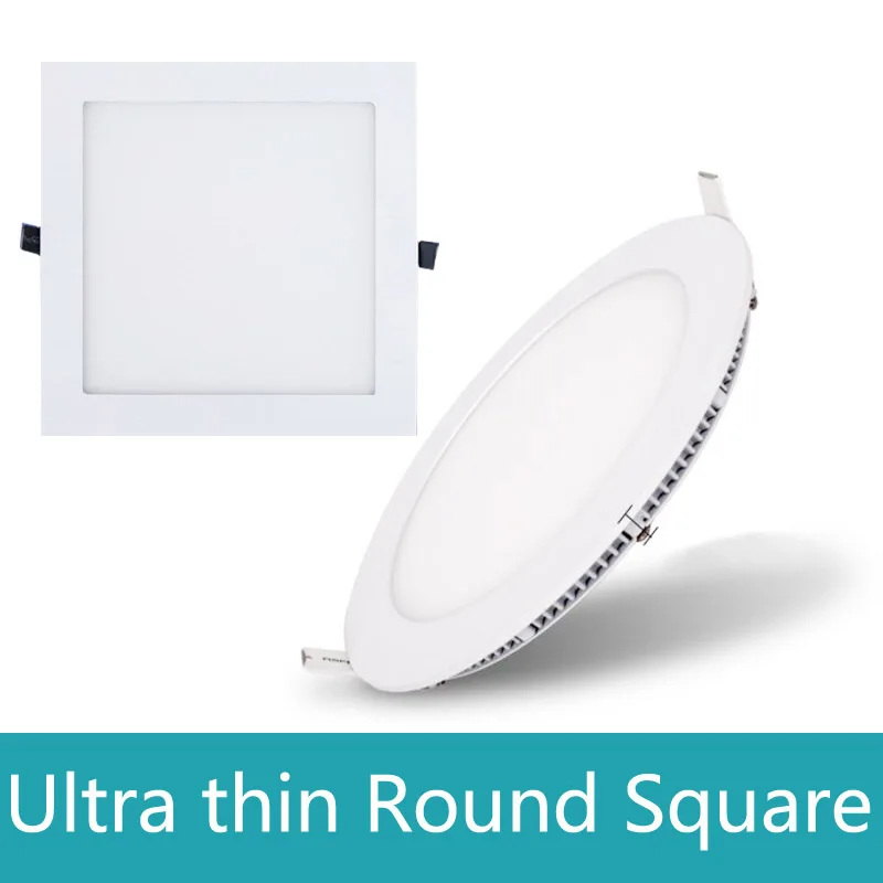 LED Панель Light 3 Вт 4 6 9 12 15 18 24 круглый /квадратный потолочные встраиваемые