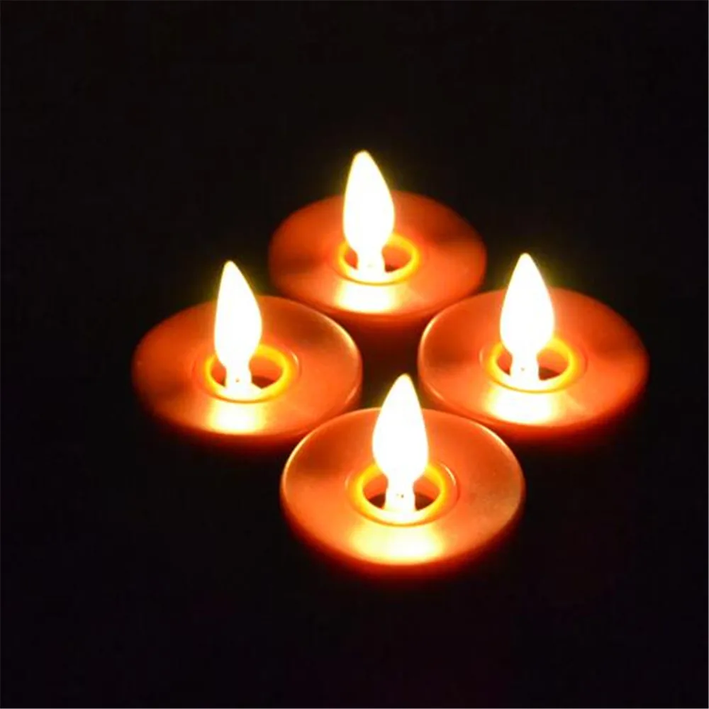 Луминара перезарядки Tealight Мерцание Беспламенного светодиодный свечи буж velas