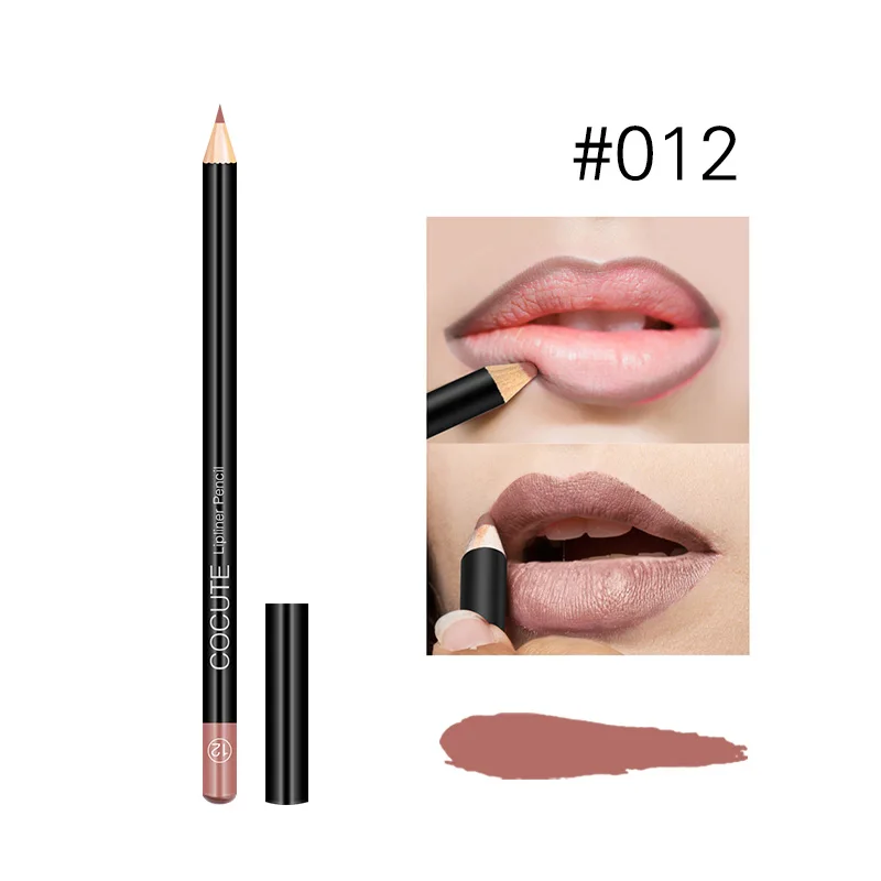 12 Cocute, матовая, 12 цветов, водостойкая, стойкая, липлинер, ручка, Mutil-color, инструменты для макияжа губ, для женщин, красота, косметика для губ - Цвет: 12