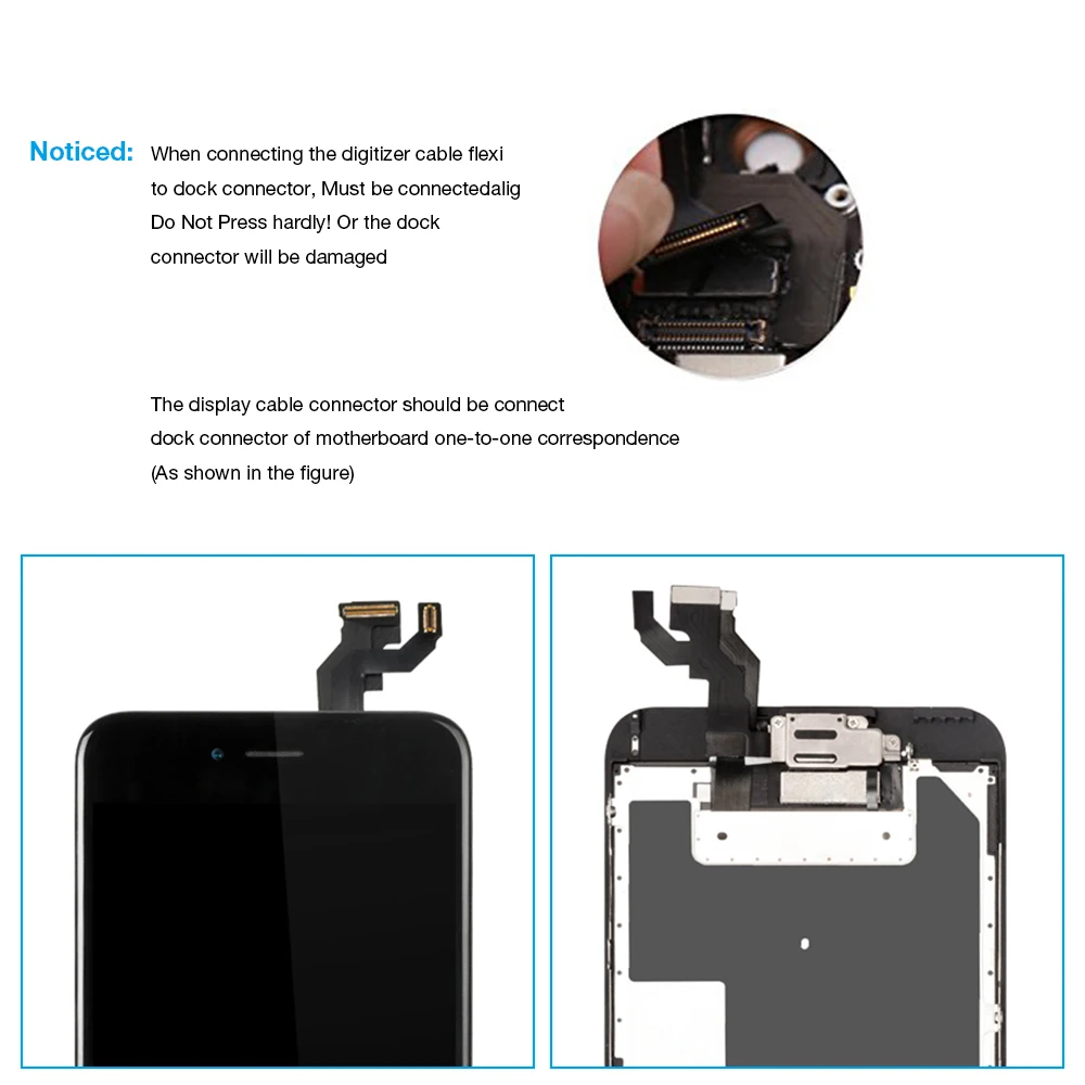 Полный комплект дисплей Pantalla для iphone 6s Plus ЖК сенсорный датчик дигитайзер в сборе
