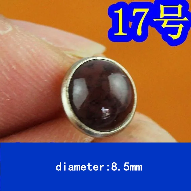 17 50 шт. 8,5 мм полукруглые цветные бирюзовые заклепки DIY металлические заклепки панк для обуви сумки джинсы одежда ремесла поставки ремень винт - Цвет: 17